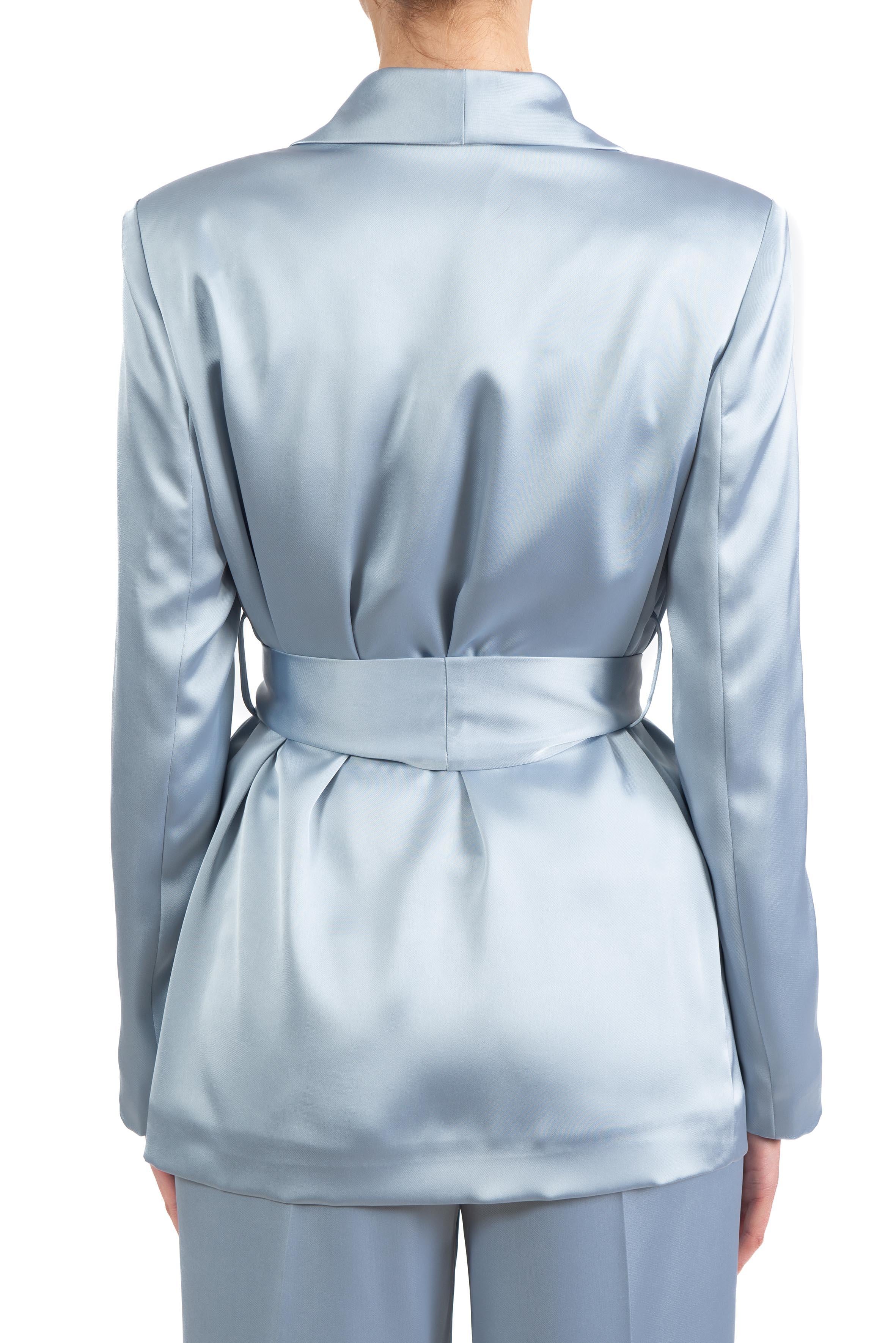 Giacca in raso con cintura 4531 2674 POLVERE ALICE MILLER 