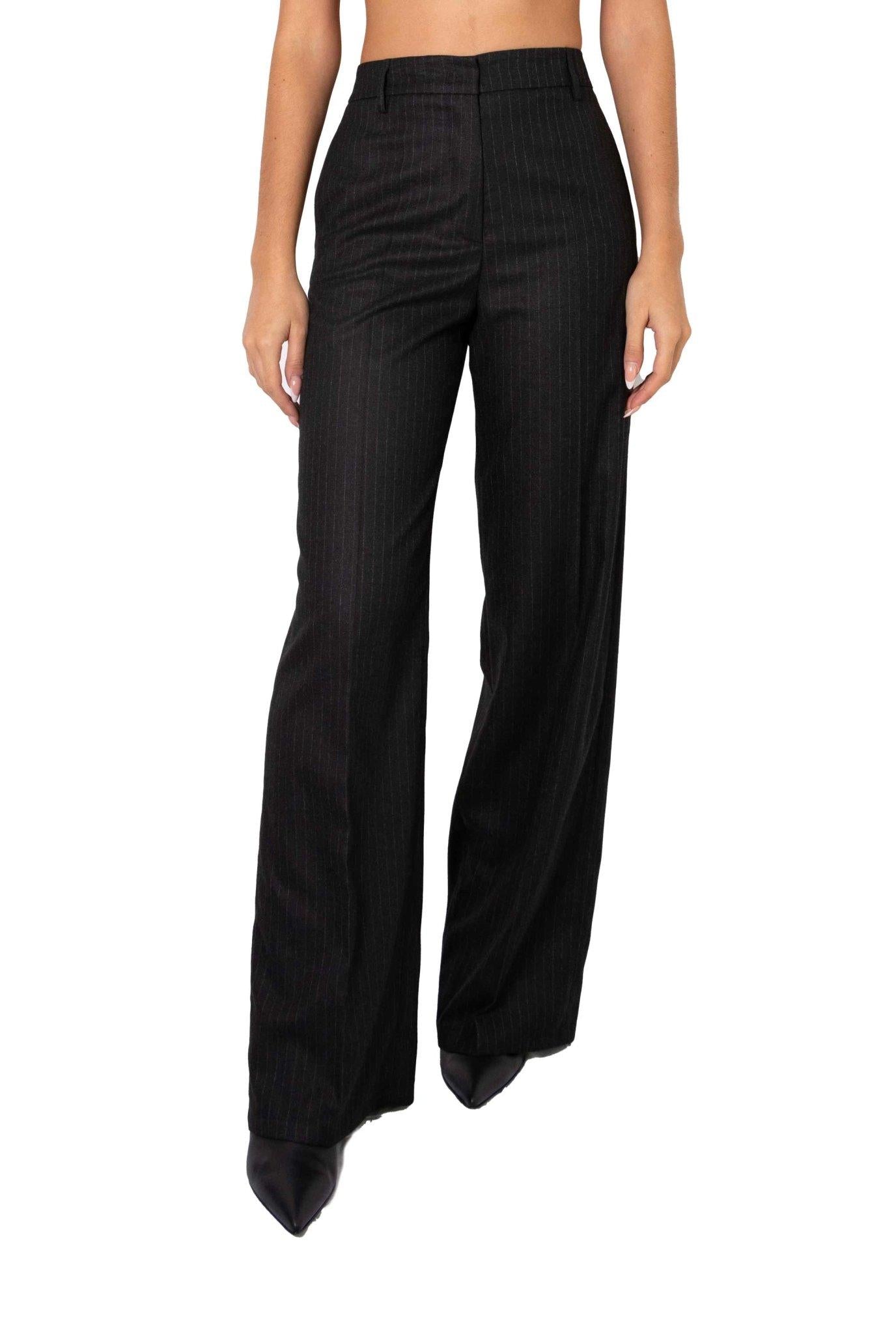 Pantaloni gessati grigio antracite 3514 4043 N ALICE MILLER 