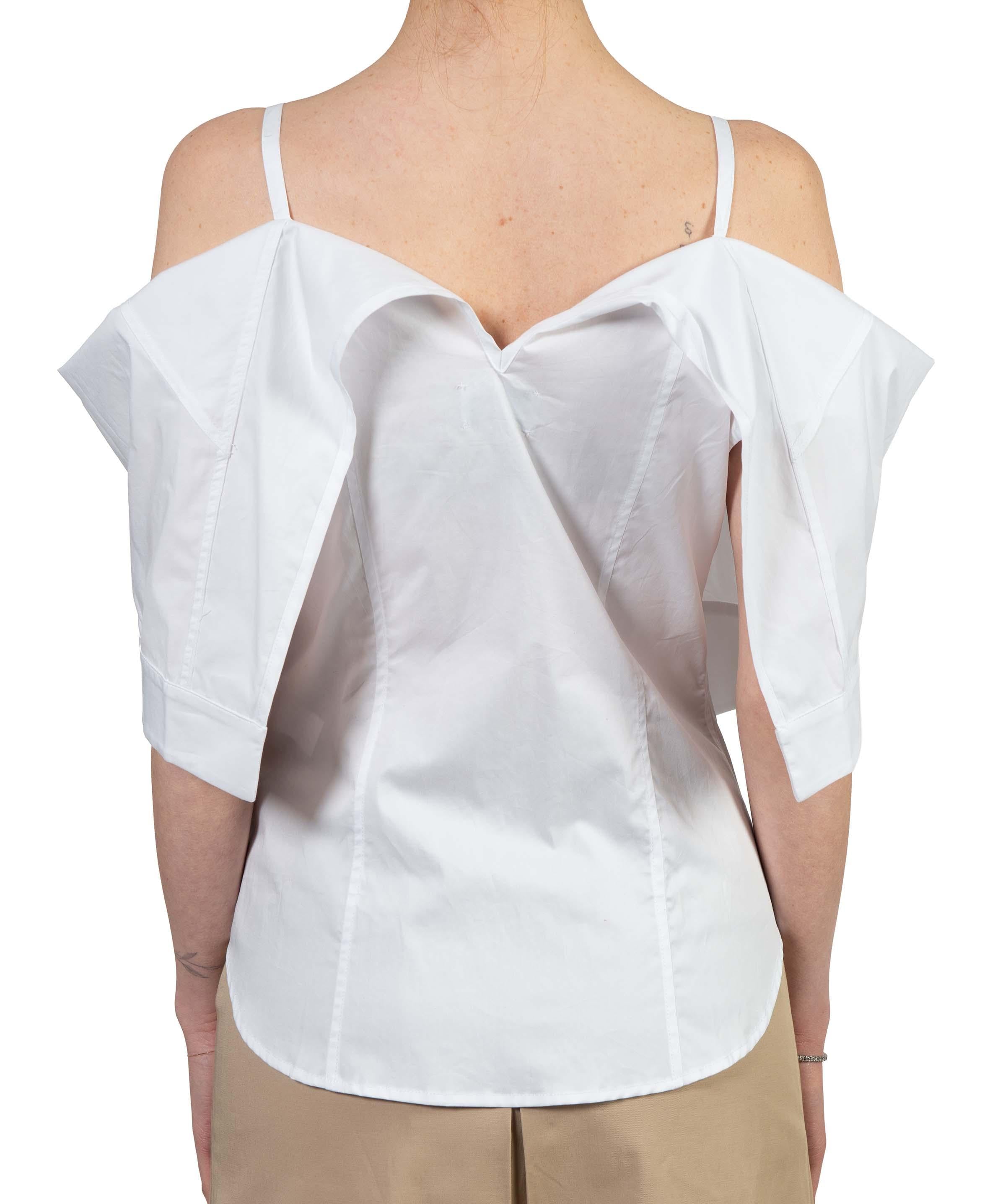 Camicia in cotone bianco BA831 SIENA WHITE Balossa 