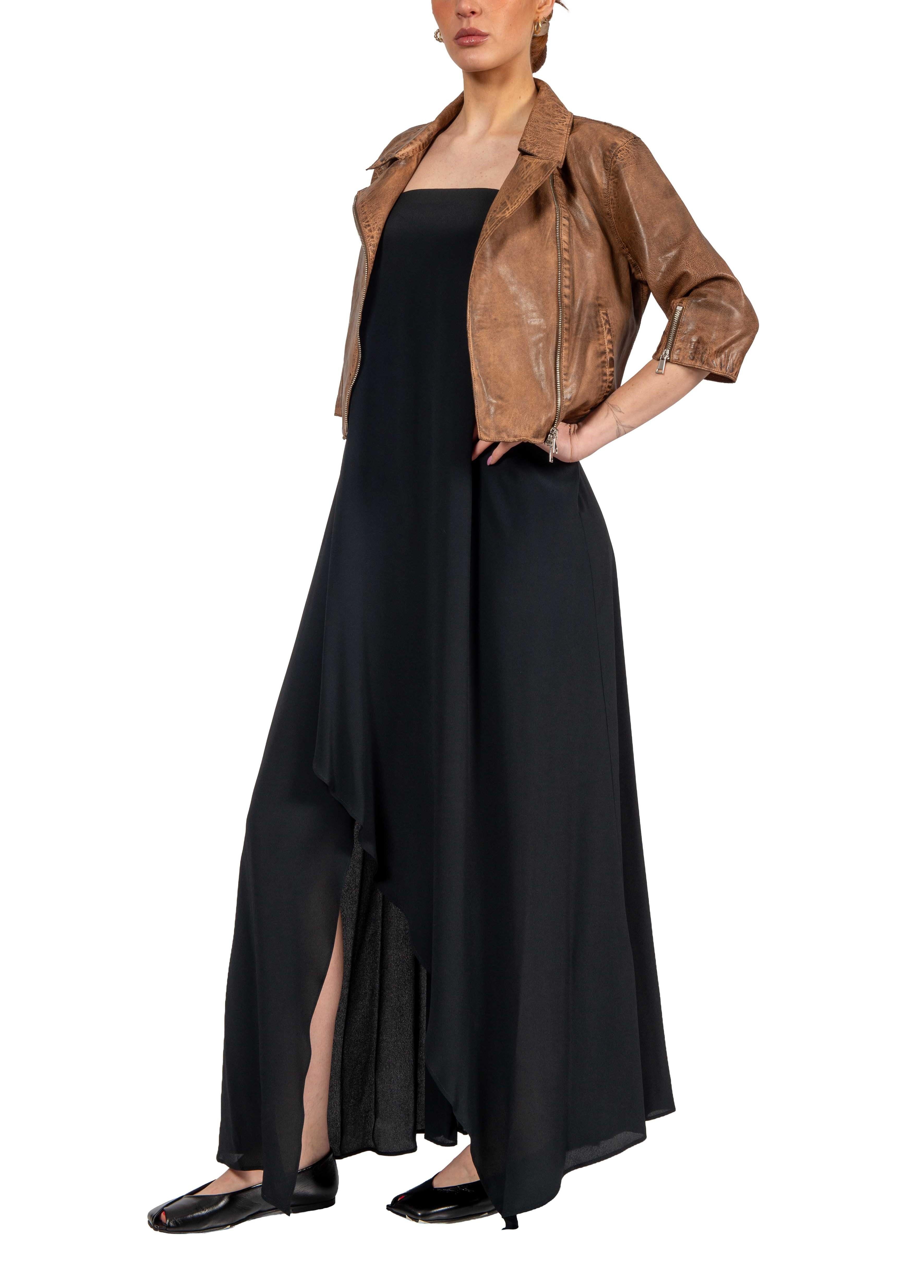 Chiodo in pelle marrone KIKI CUOIO THE JACKIE LEATHERS 