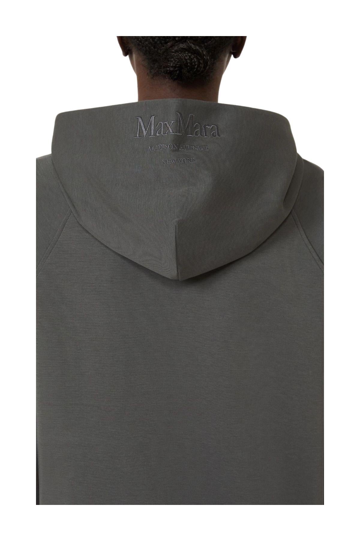 Felpa in jersey di cotone tecnico grigio scuro Marea MAREA 02 GRIGIO MAX MARA 