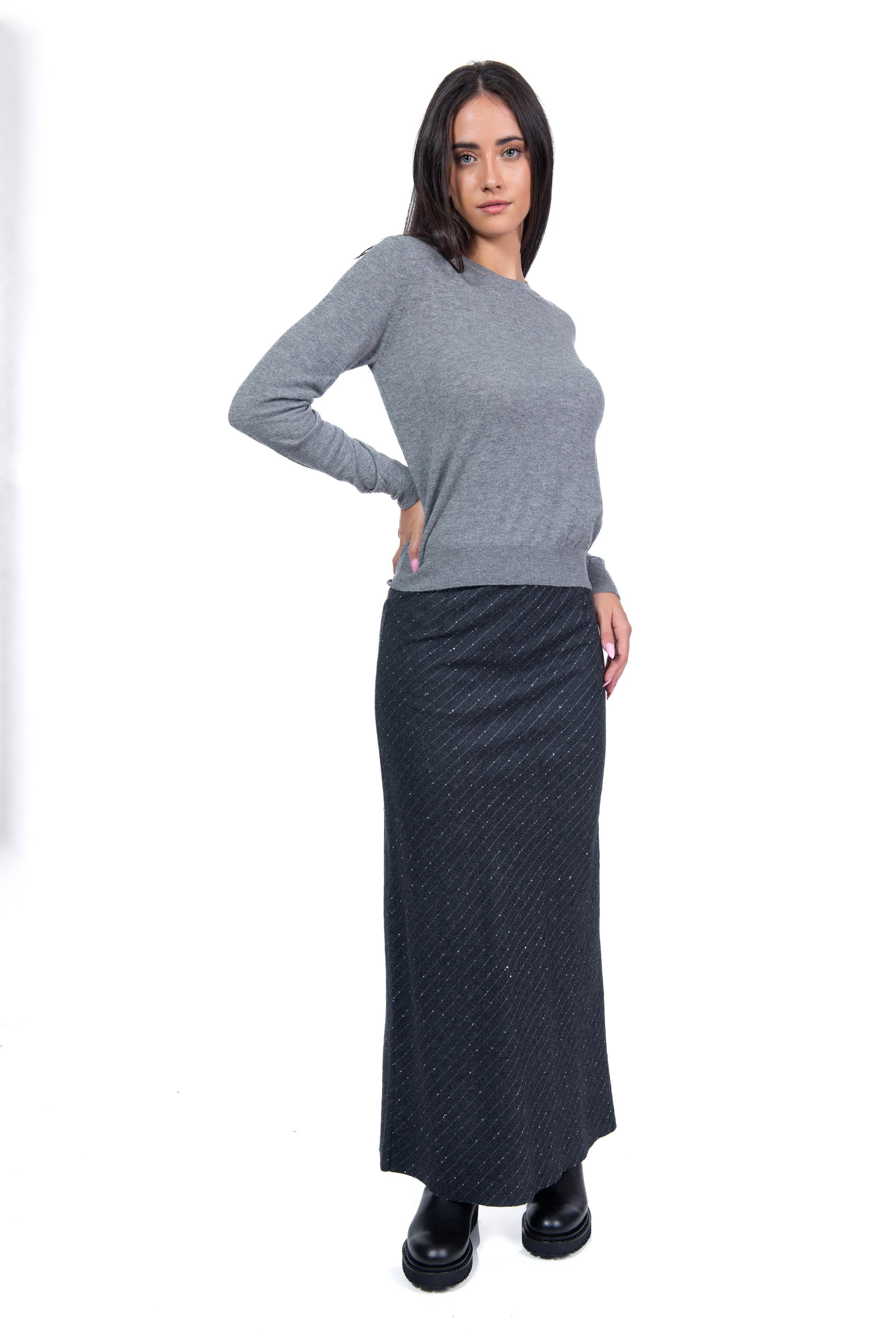 Maglia grigia con taglio J4051040 G JUCCA 