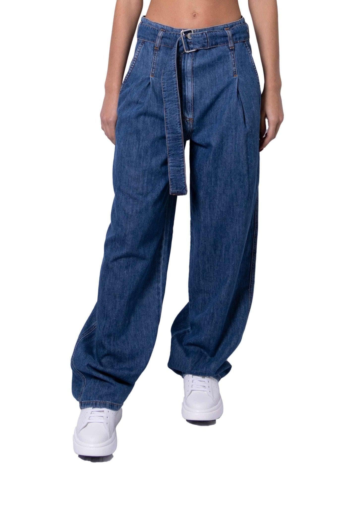 Pantalone oversize in denim con cintura A0322 J PHILOSOPHY 