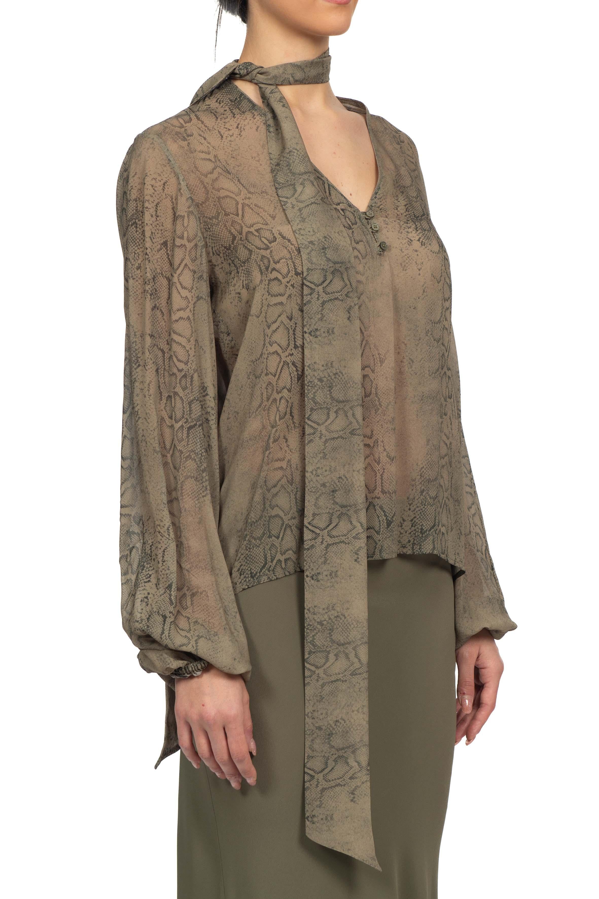 Blusa scollo a V stampa pitone 41118 41118 MILITY FEDERICA TOSI 