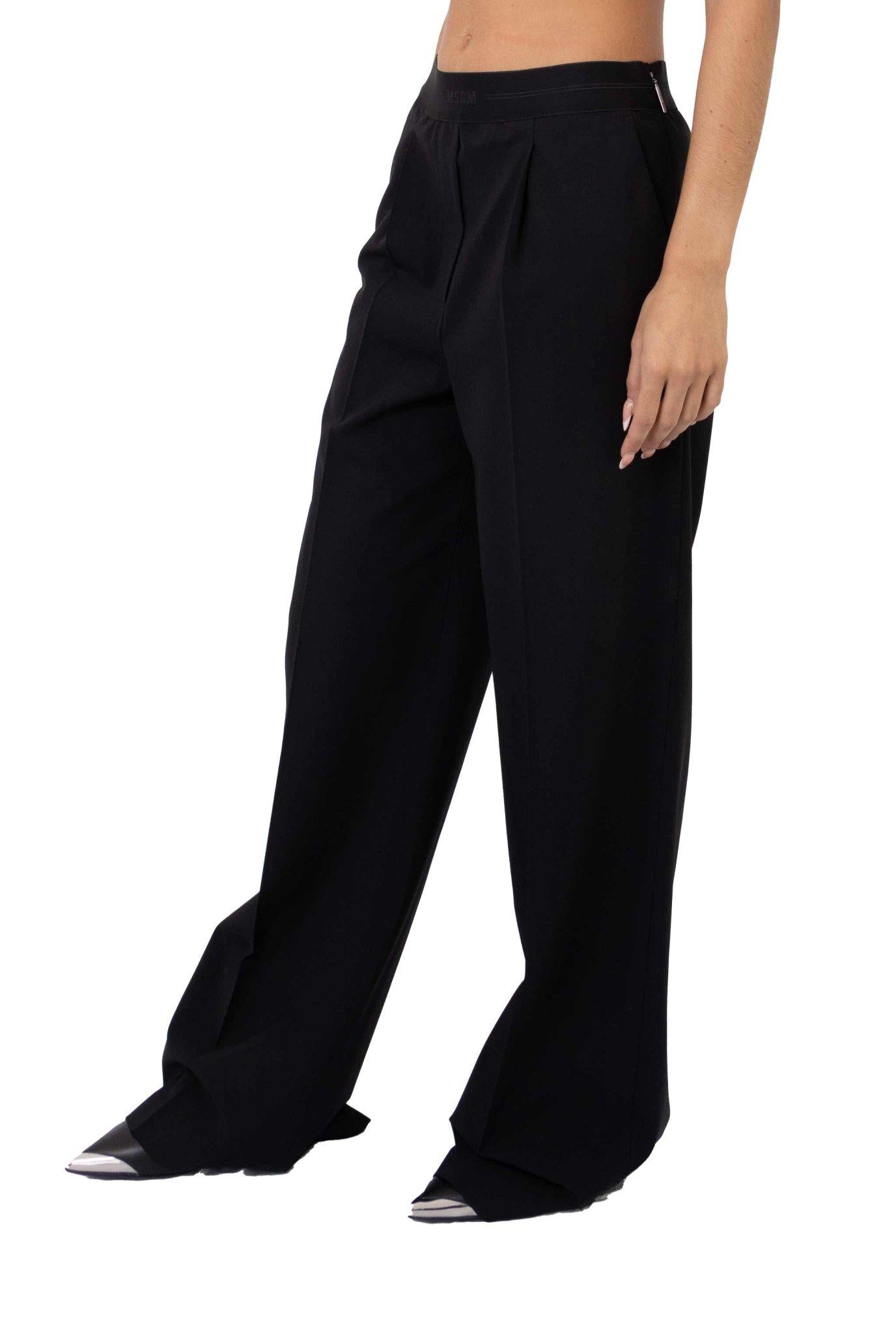 Pantaloni neri con pence 3541MDP10 N MSGM 