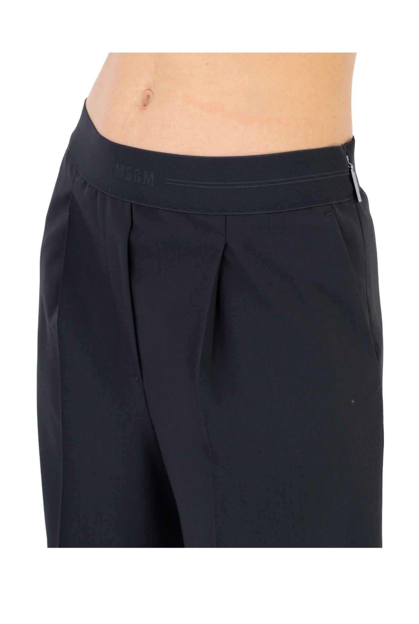 Pantaloni neri con pence 3541MDP10 N MSGM 