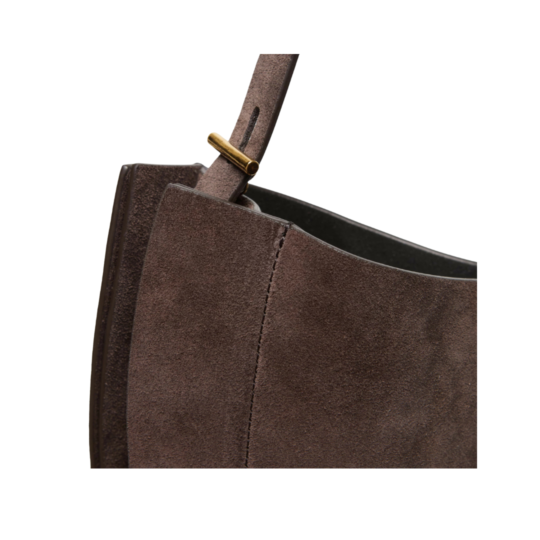 Borsa Liz in suede LIZ PROMISE BROWN MINO BOSSI 