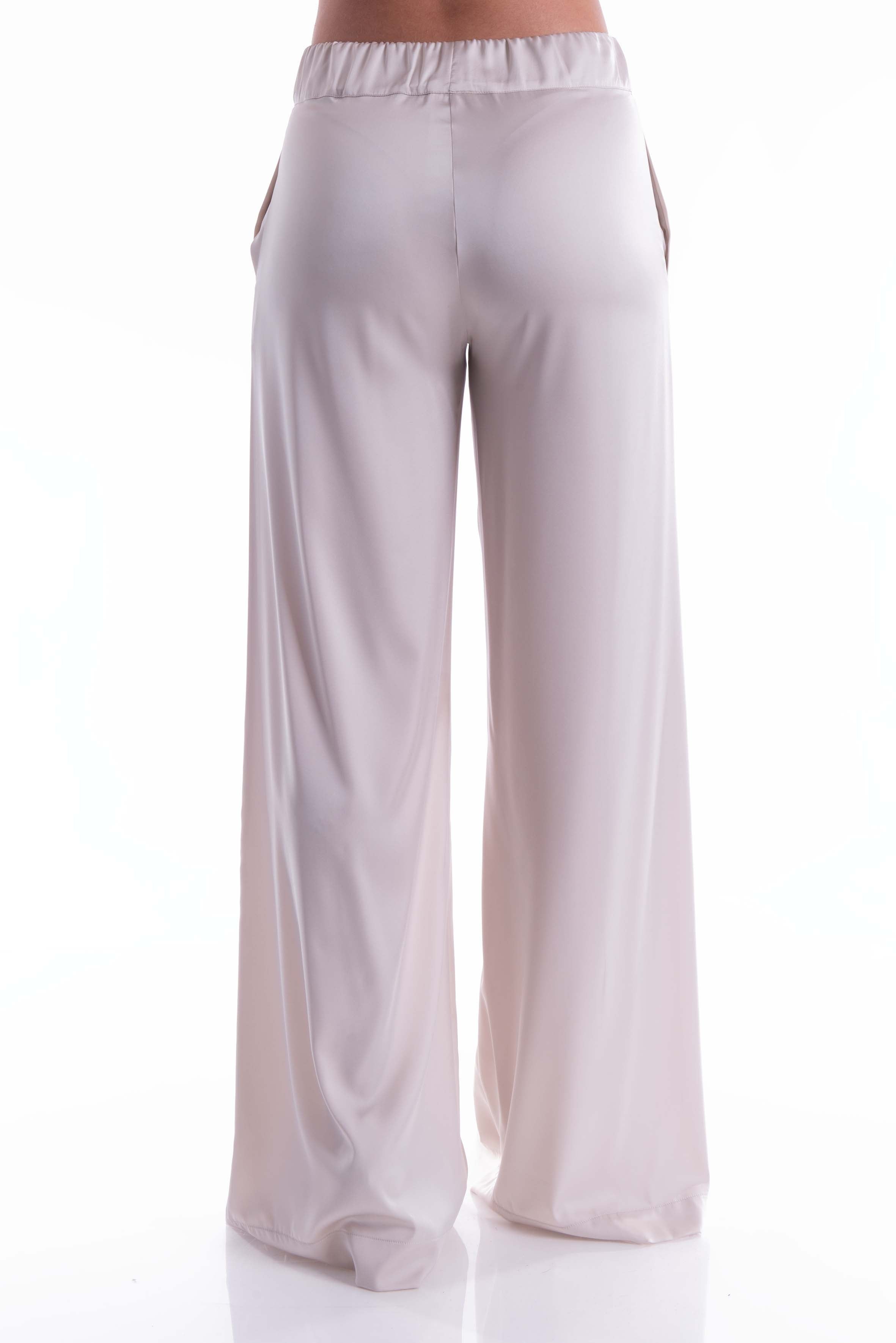 Pantalone in seta ghiaccio 58557 G D.EXTERIOR 
