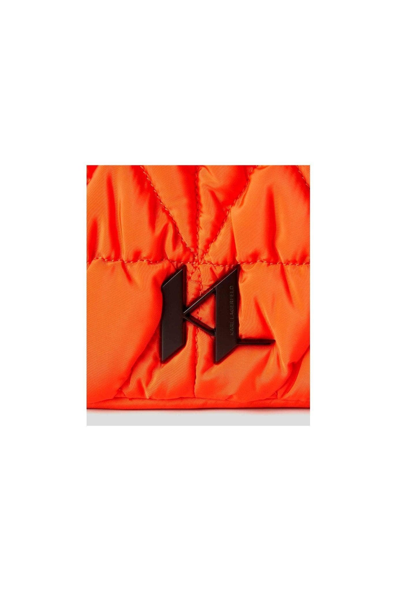 Borsa bowling in nylon arancione- Karl Lagerfeld -Giorgioquinto