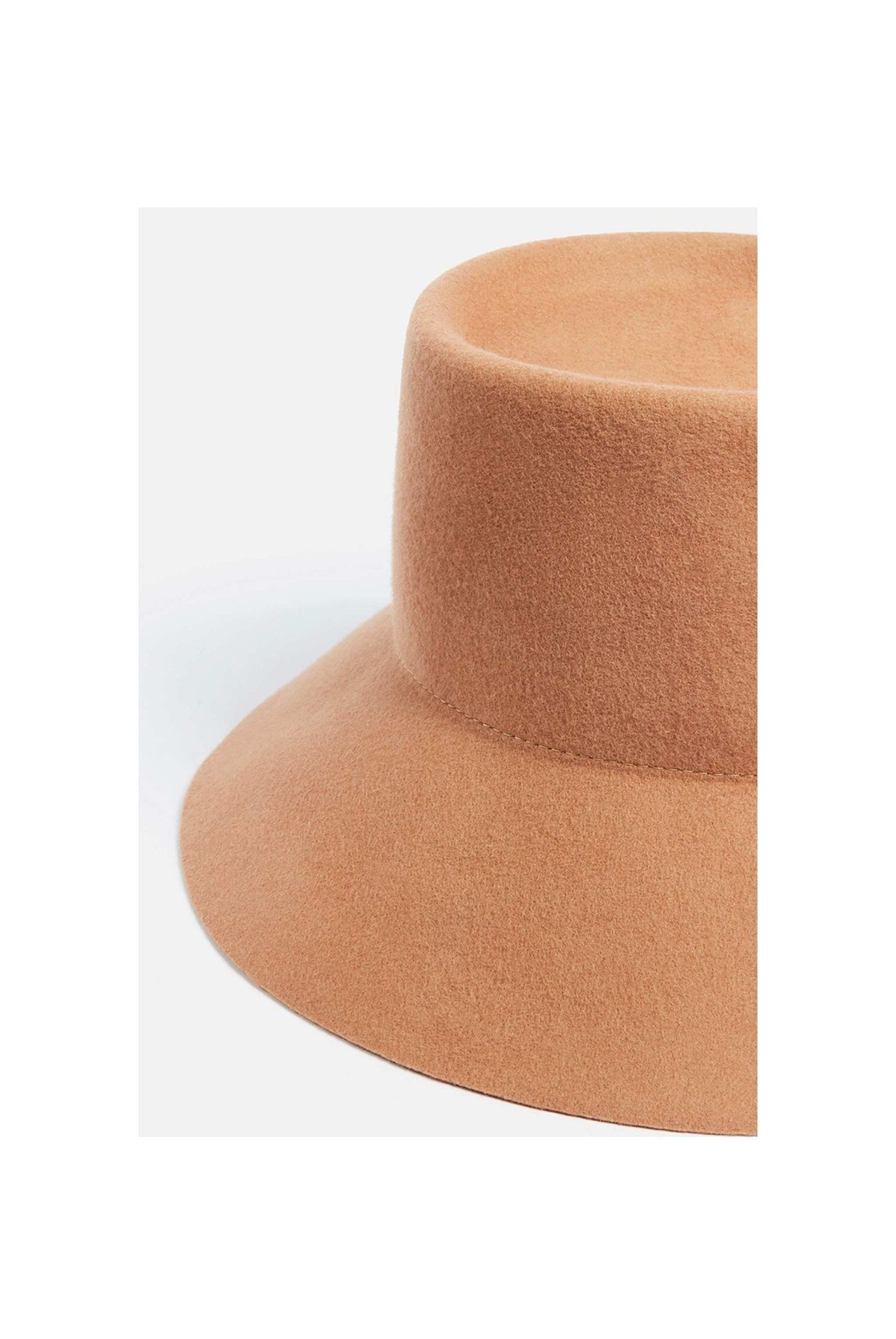 Cappello bucket in feltro di lana cammello- Liviana Conti -Giorgioquinto