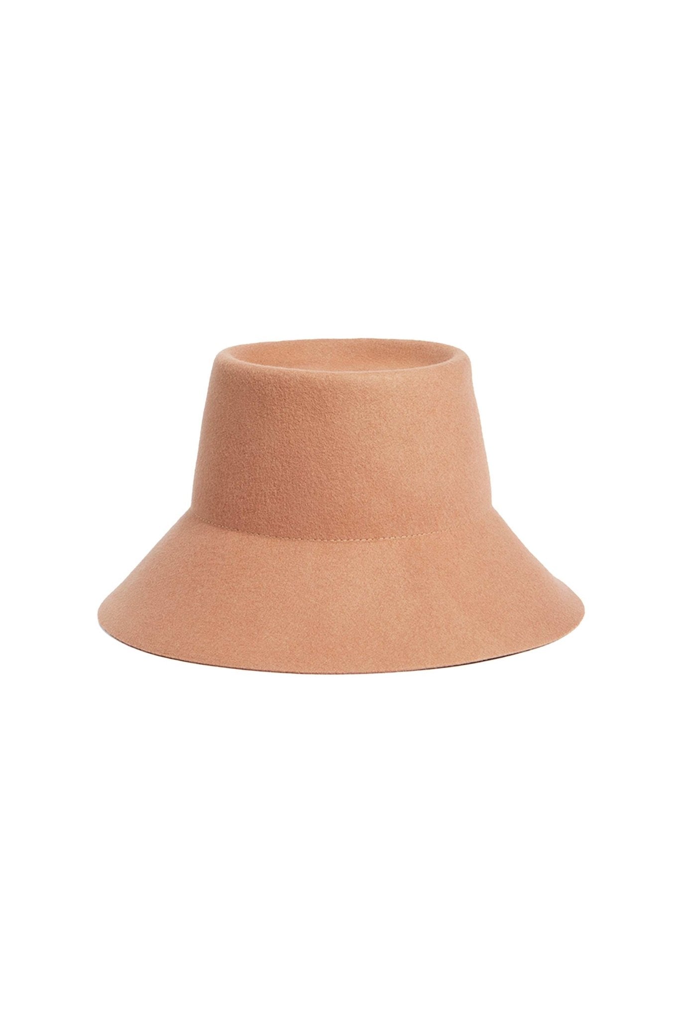 Cappello bucket in feltro di lana cammello- Liviana Conti -Giorgioquinto