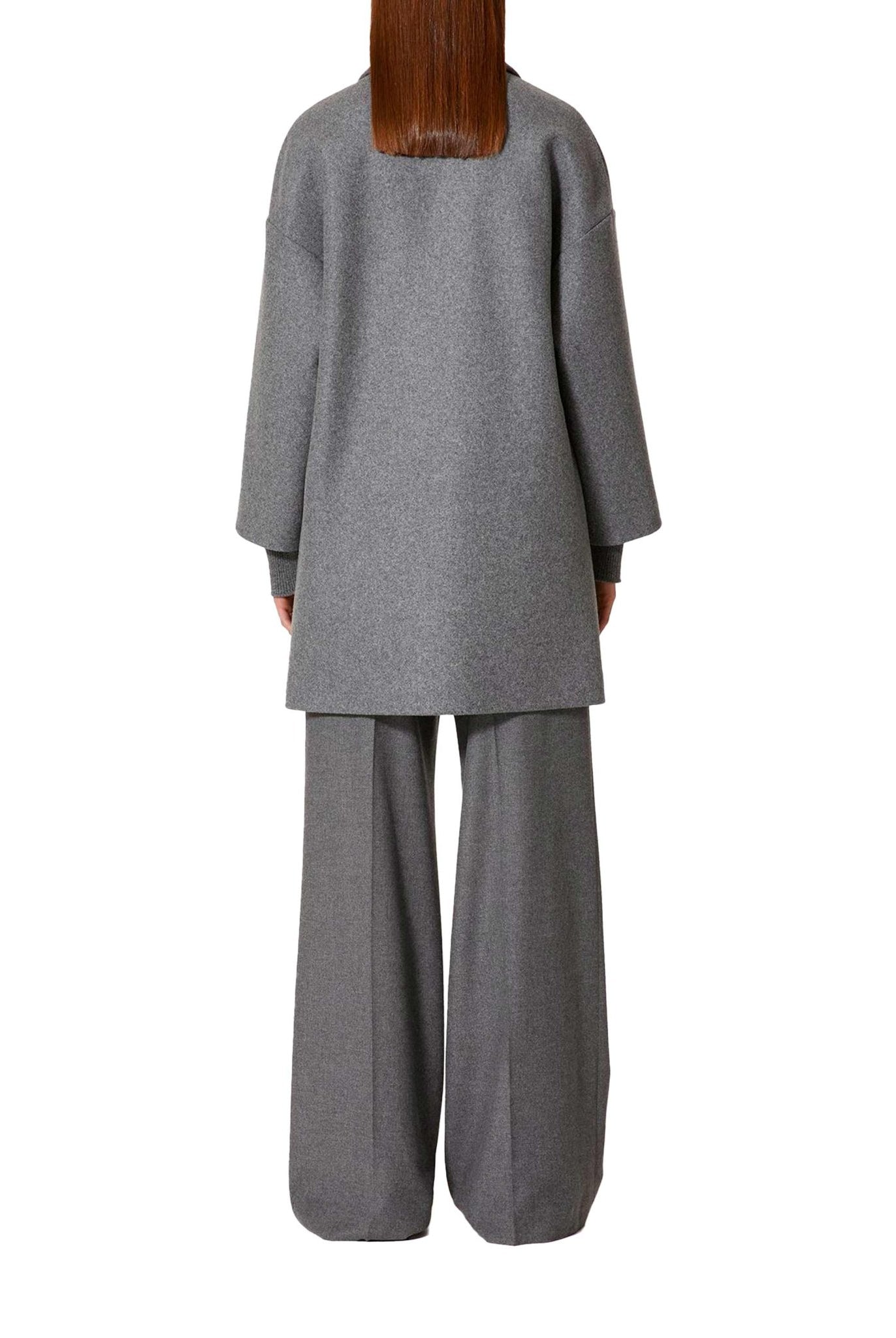 Cappotto in panno lana grigio- Red Valentino -Giorgioquinto