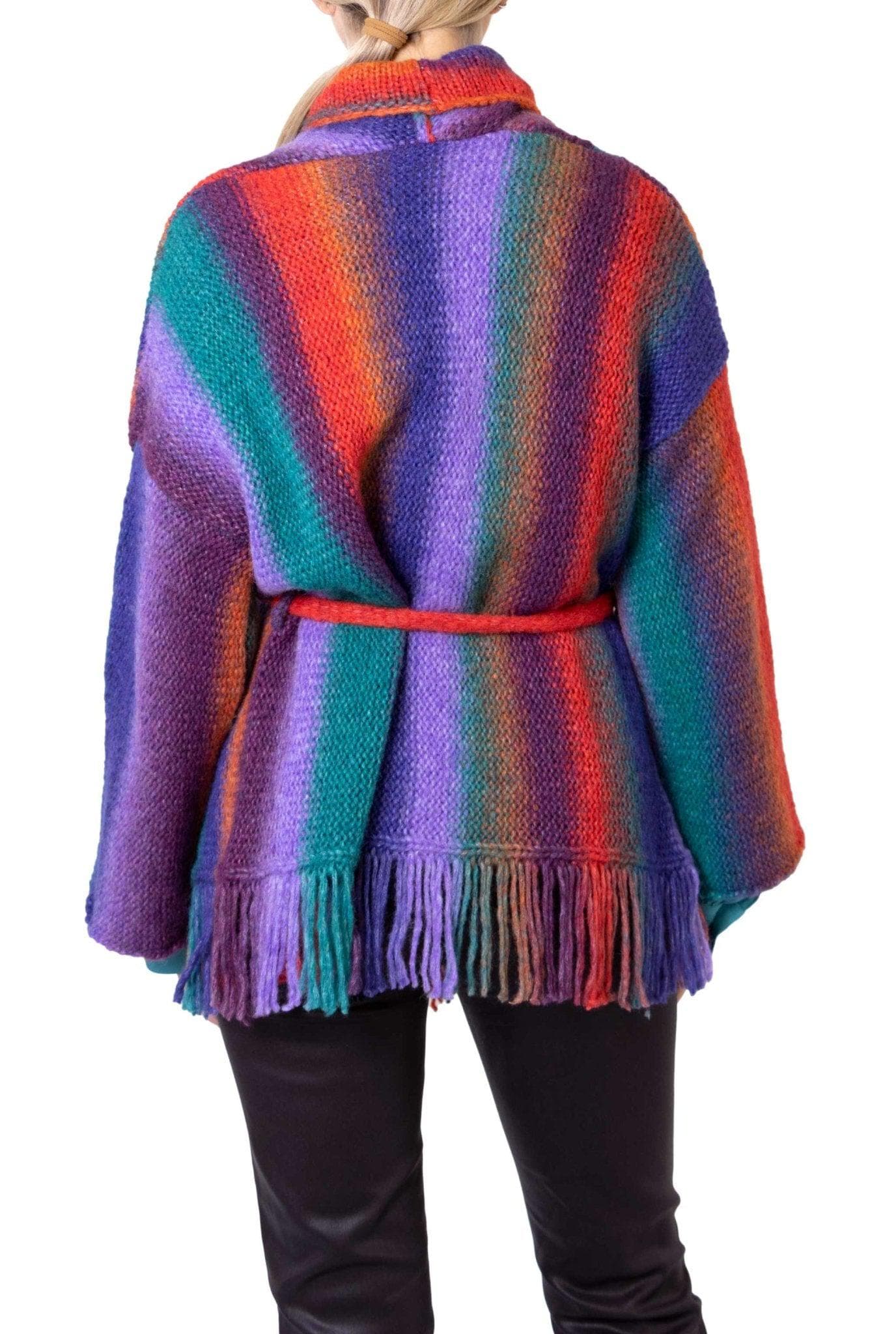 Cardigan multicolore in lana- Gallo -Giorgioquinto
