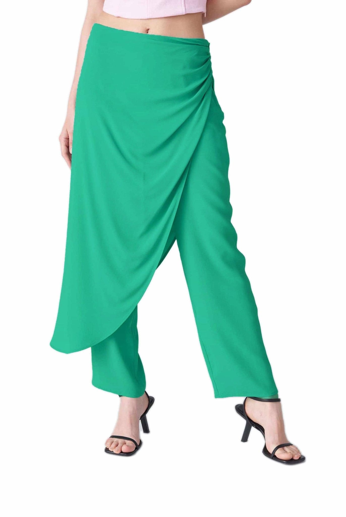 Completo top e pantalone pareo verde- Jucca -Giorgioquinto