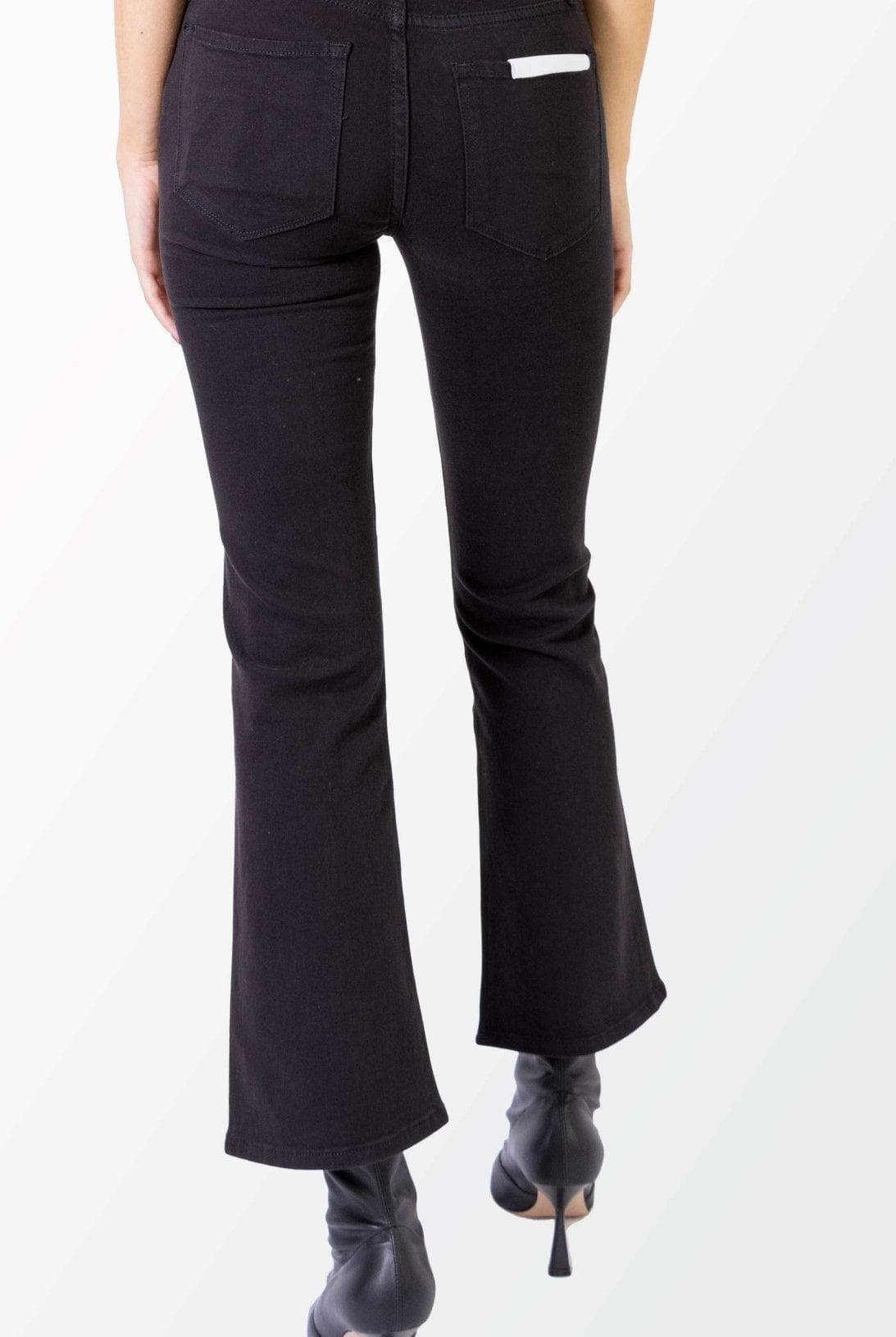Jeans le crop mini boot nero- Frame -Giorgioquinto