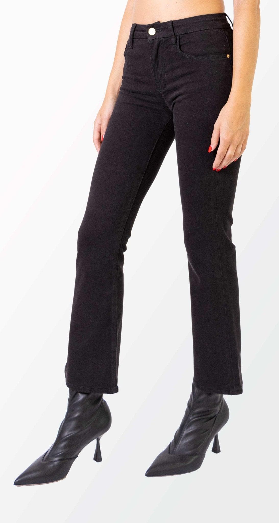 Jeans le crop mini boot nero- Frame -Giorgioquinto