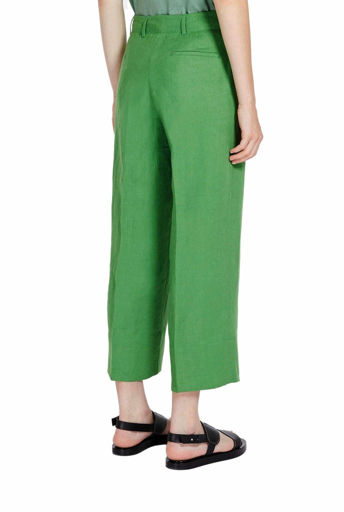 Pantaloni in lino verde- Max Mara -Giorgioquinto