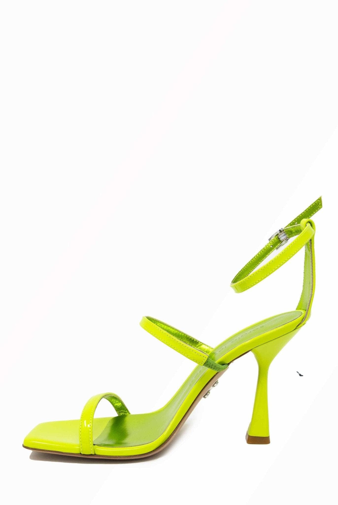 Sandalo in vernice verde- Sergio Levantesi -Giorgioquinto