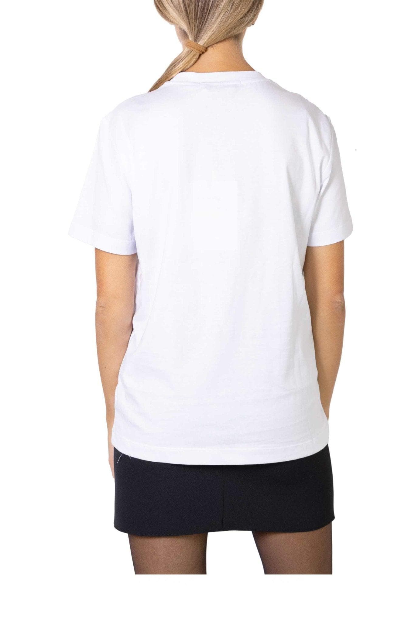 T-shirt bianca con micro logo- MSGM -Giorgioquinto