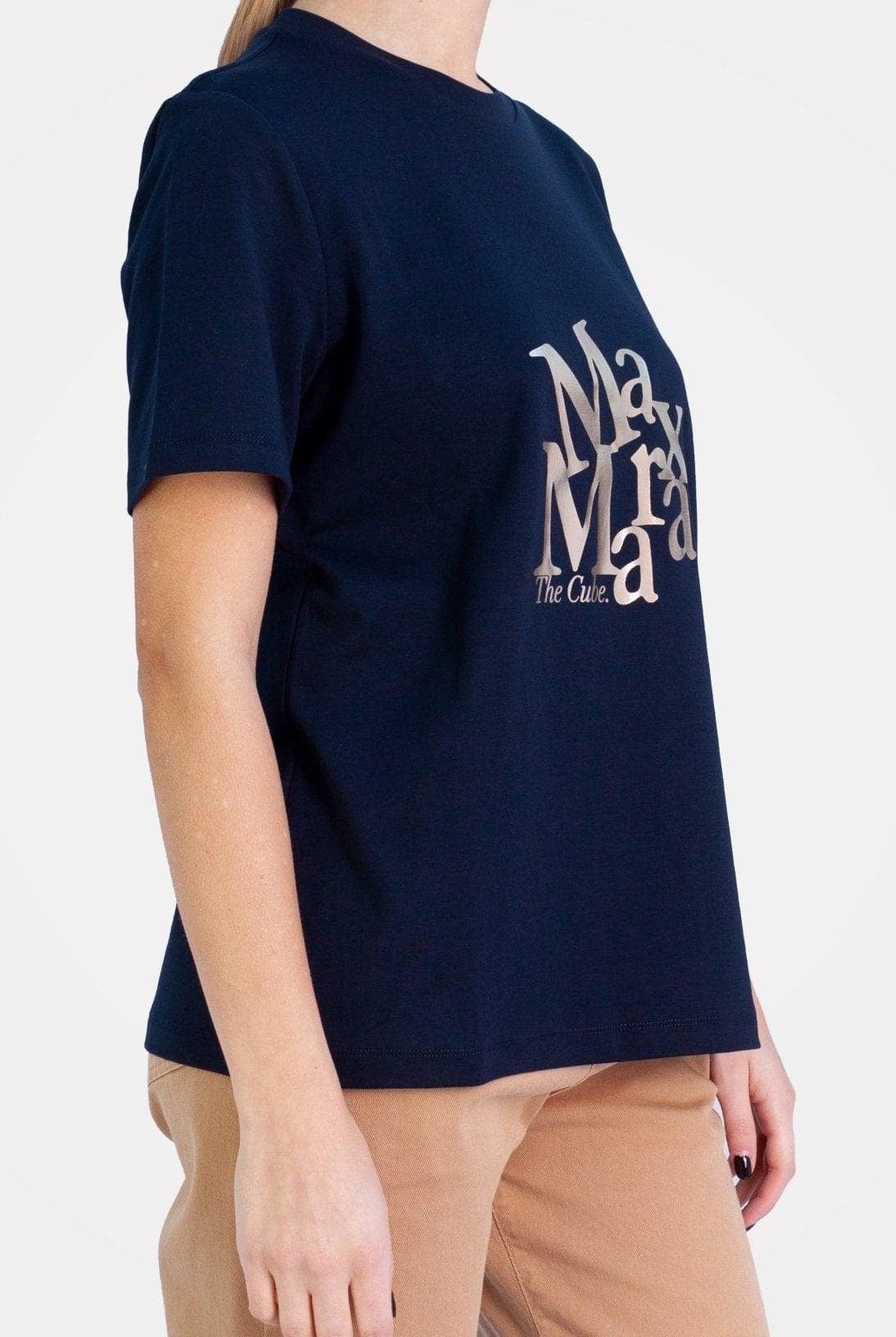 T-shirt Blu con stampa- Max Mara -Giorgioquinto
