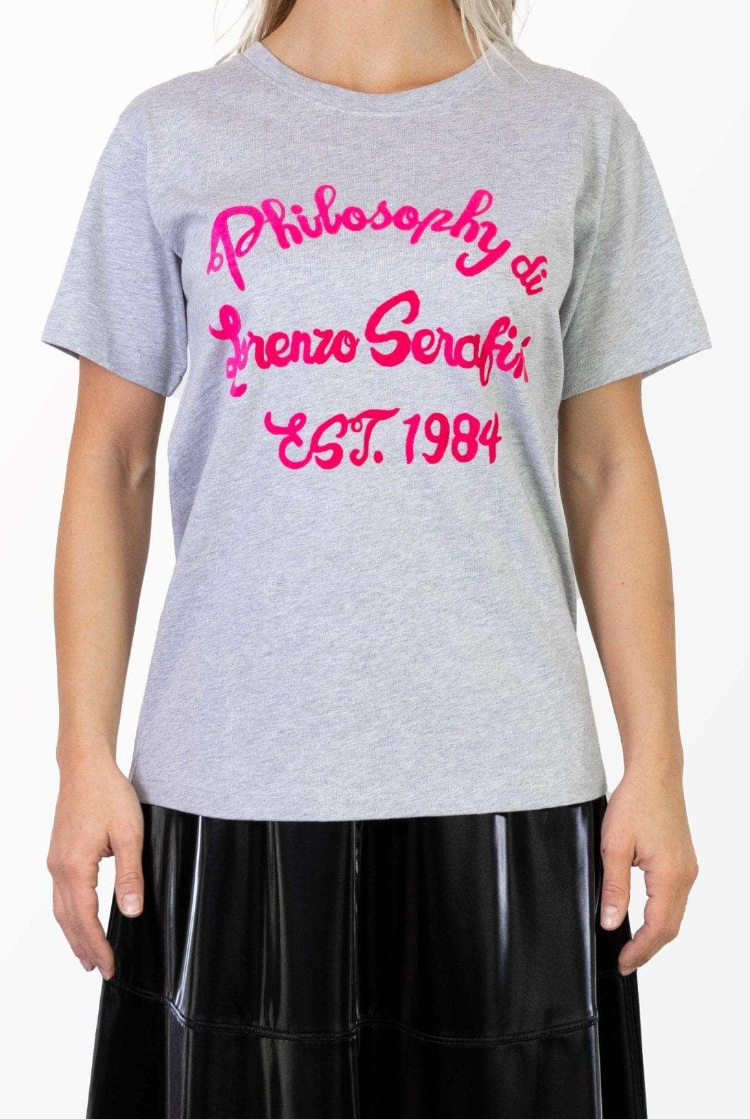T-shirt con logo fucsia- Philosophy -Giorgioquinto