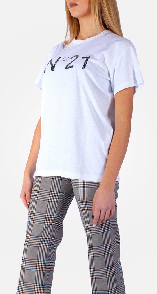 T-shirt con Stampa Logo- N°21 -Giorgioquinto