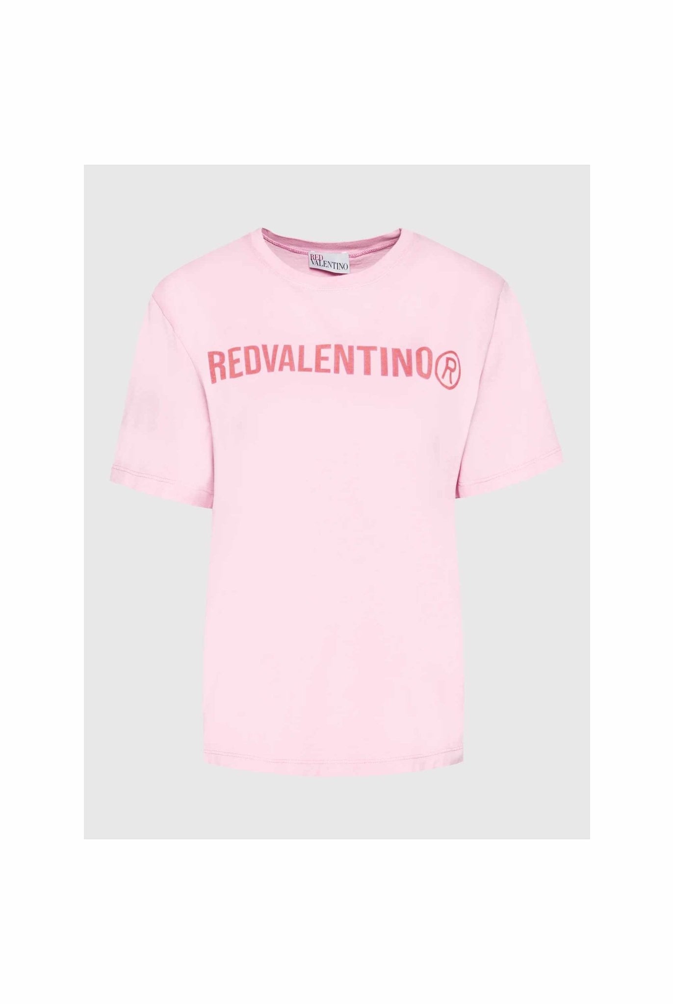 T-shirt rosa con logo REDV- Red Valentino -Giorgioquinto